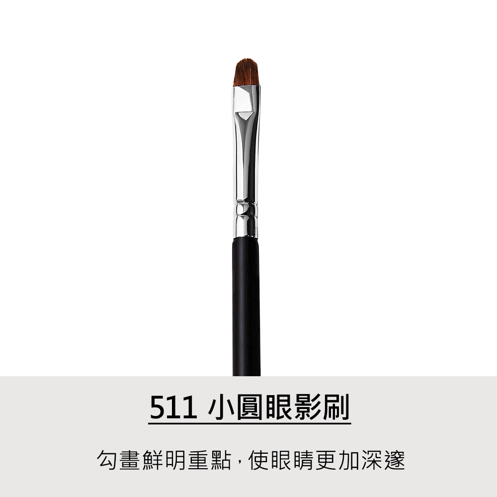 眼妝,眼影,LSY林三益 流順霧感眉睫組(黑),511小圓眼影刷_商品使用