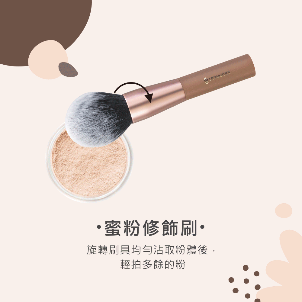 蜜粉,粉餅,腮紅,LSY林三益 【買2送4】快速出門組(粉),短柄蜜粉修飾刷,商品使用