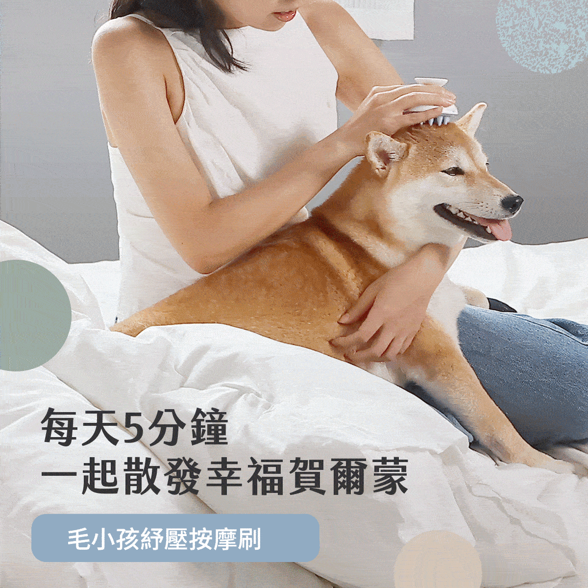 寵物,按摩,LSY林三益 毛小孩紓壓按摩囤貨組 (粉),毛小孩紓壓按摩刷_商品使用