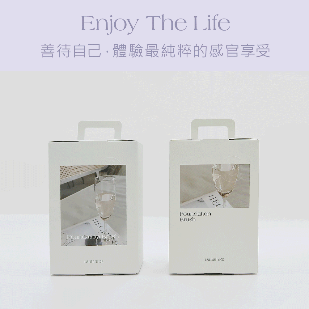 粉底液,粉底,LSY林三益 全膚質【持妝明星全妝組】-紫 坡型弧面粉底刷（水滴型）商品尺寸