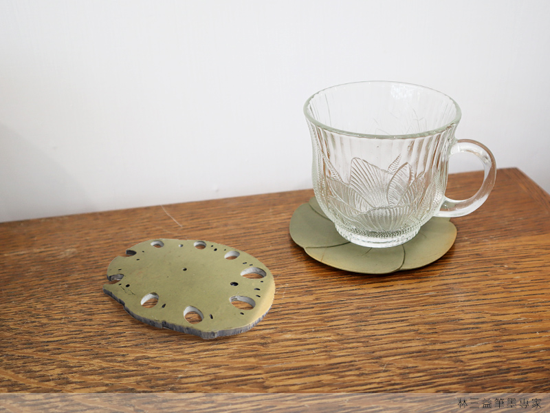 綠端杯墊,LSY 林三益,綠端親水，遇水更加晶瑩剔透，適合作為茶具