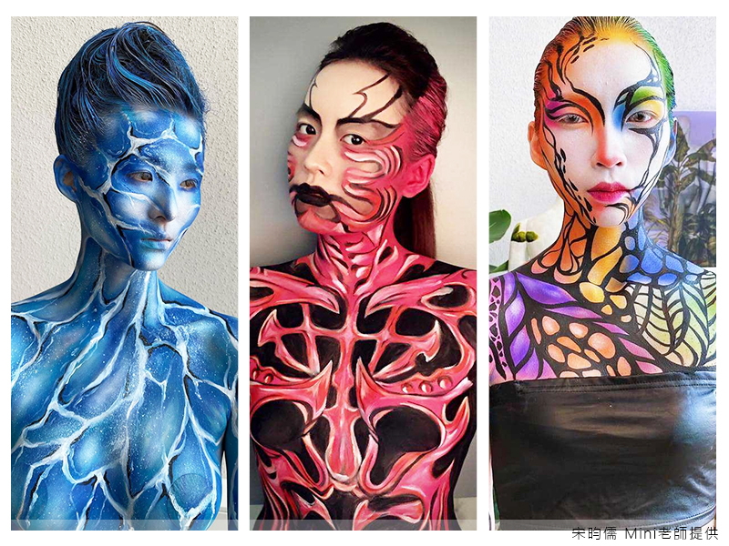 人體彩繪,LSY林三益,依據個人的風格打造獨一無二的妝容跟造型